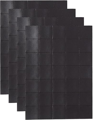 Miniatura 1 de Cuadrado magnético, 140 piezas de cuadrados magnéticos autoadhesivos (cada uno de 0.591 x 0.591 x 0.020 in) en 4 hojas de cinta con fuerte adhesivo