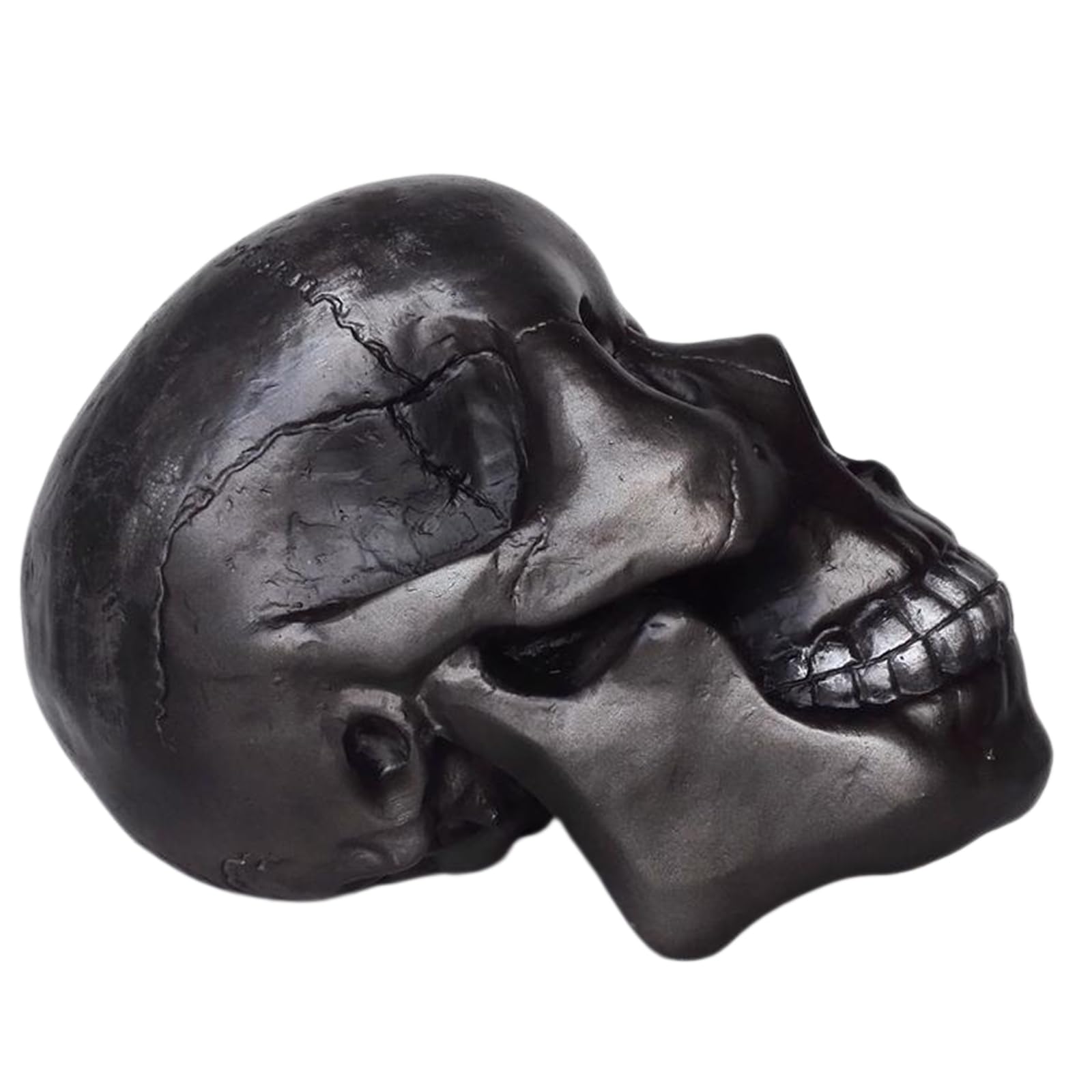 Resin Affenschädel Modell Schimpansenschädel Skelettexemplar Für Fotografie Requisiten Lehrmittel,Schwarz,20cm