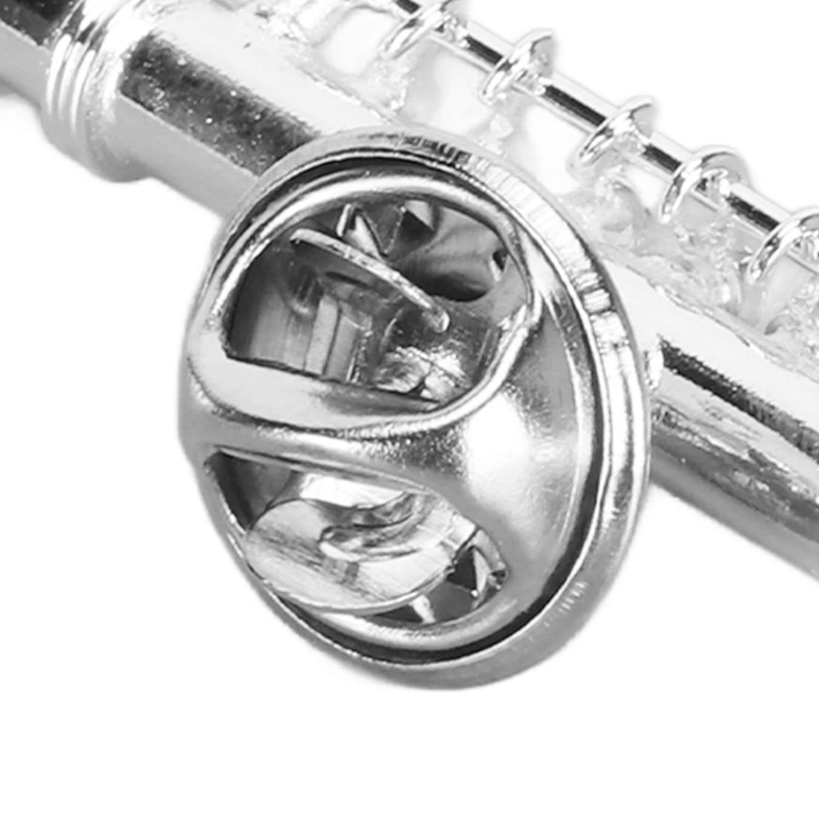 Musikinstrument Brosche, Flöte Brosche Pin, dekorative Brosche Pin, Silber Flöte Brosche Miniatur für Graduierung