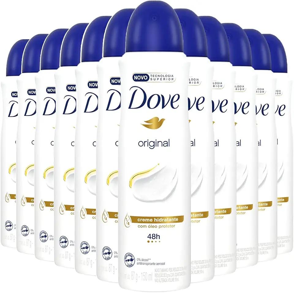 Kit Desodorante Dove Original Aerosol 150ml/89g - 12 Unidades