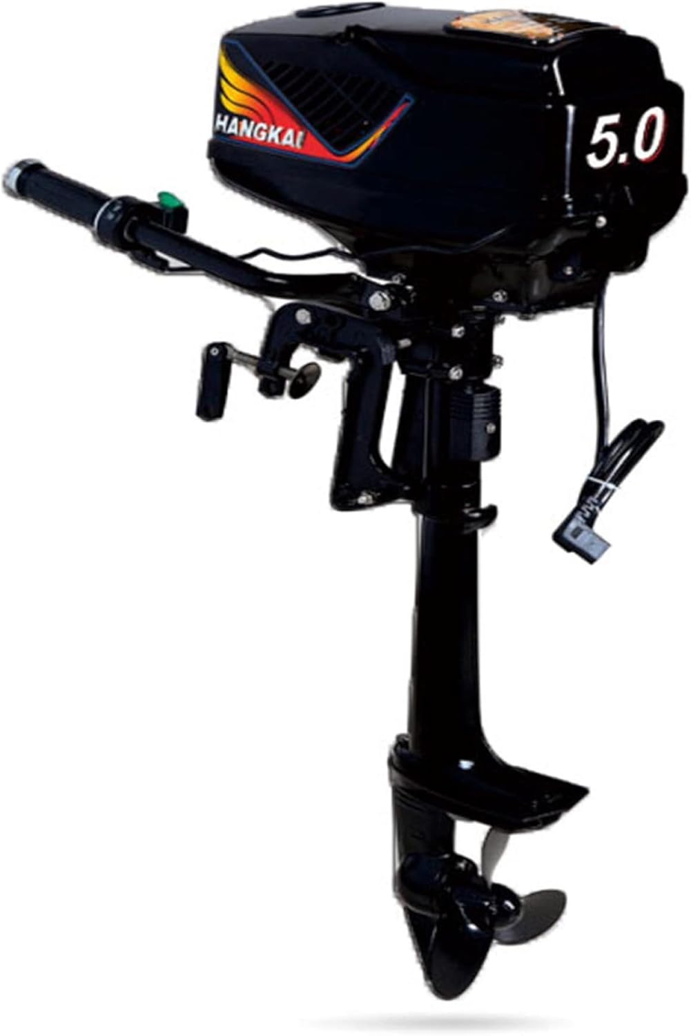 48V 5.0 HP Brushless Electric Boat Outboard Motor, 1000W Output Fishing Boat Engine for