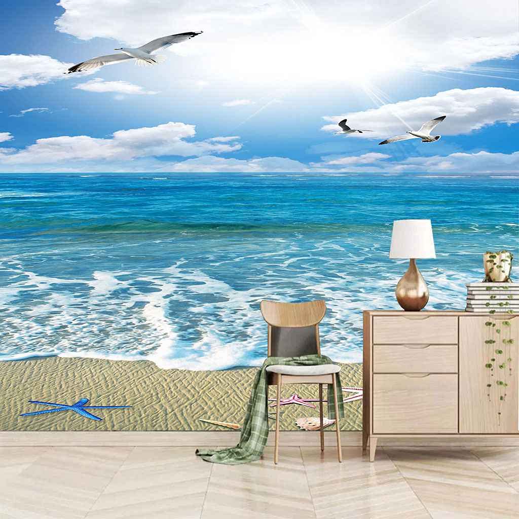 Papier Peint Impression HD Grand Format Paysage Marin Effet Profondeur 3D