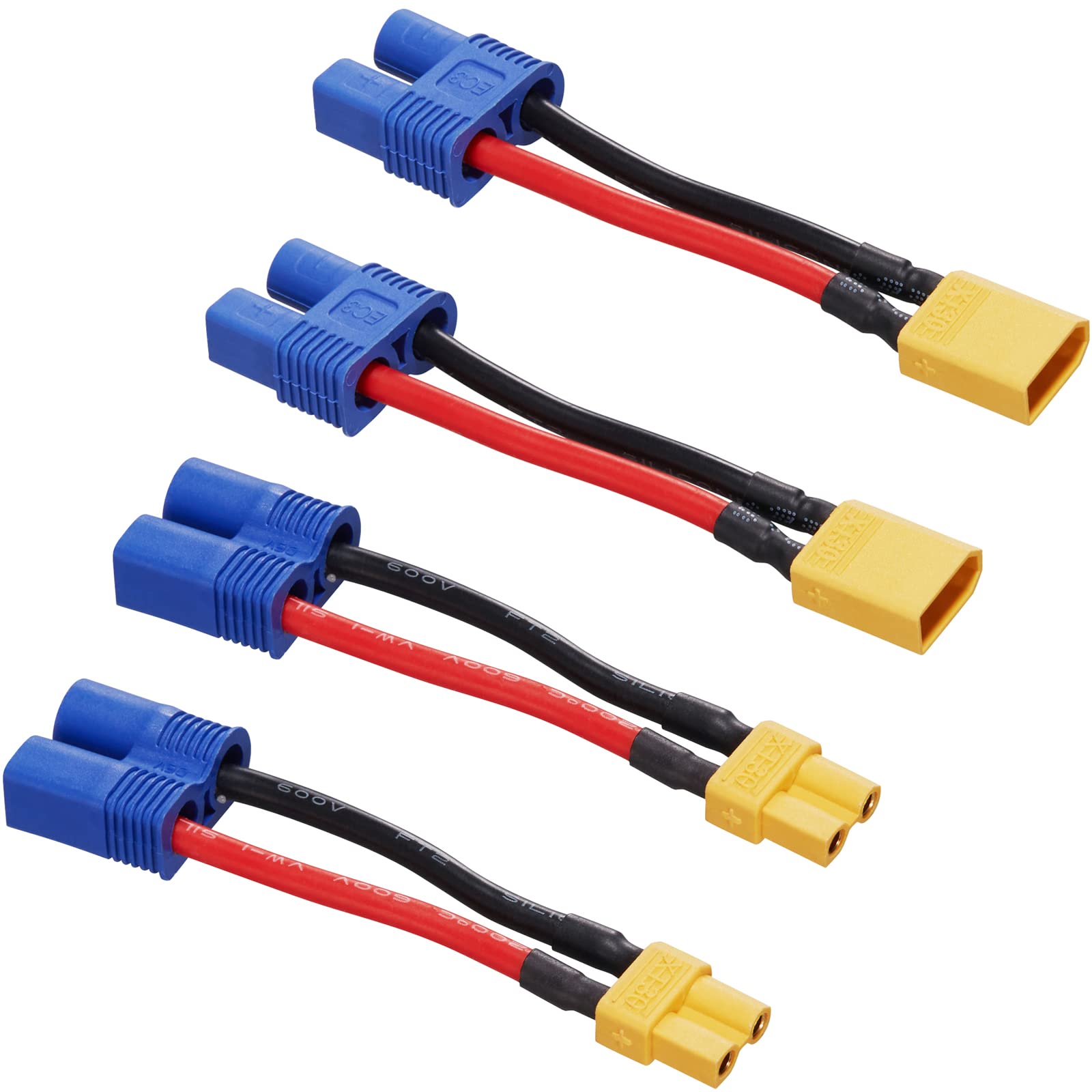 GN3　850mAhバッテリー 6個セット XT30コネクタ Amazon.com : Laisomeke XT30 to EC3 Male Female Adapter Connector