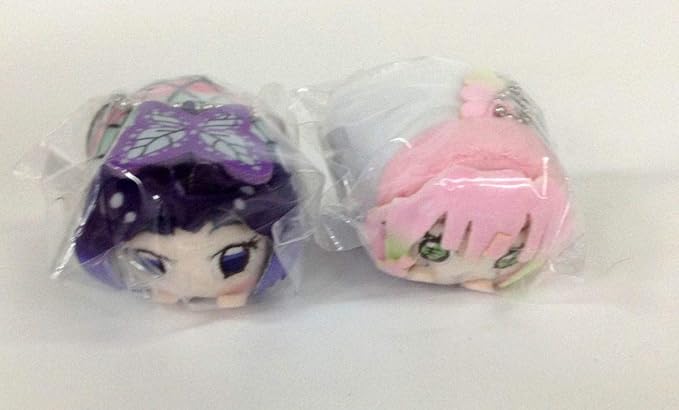 Amazon 鬼滅の刃 まめころりん ぬいぐるみマスコット 柱ver 胡蝶しのぶ 甘露寺蜜璃 2体セット ぬいぐるみ おもちゃ