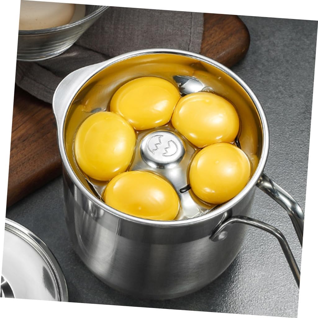 Zerodeko Stainless Steel Egg White Separator with Lid Large Capacity Egg Divider Bucket for Home Use Washable