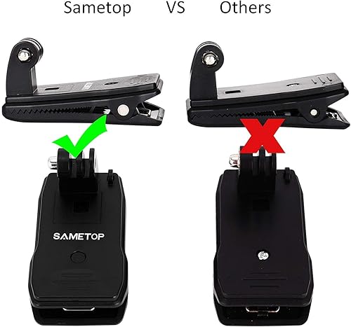 Miniatura 6 de Sametop Soporte de correa de mochila con clip rápido compatible con Gopro Hero 11, 10, 9, 8, 7, 6, 5, 4, Session, 3+, 3, 2, 1, Hero (2018), Fusion,