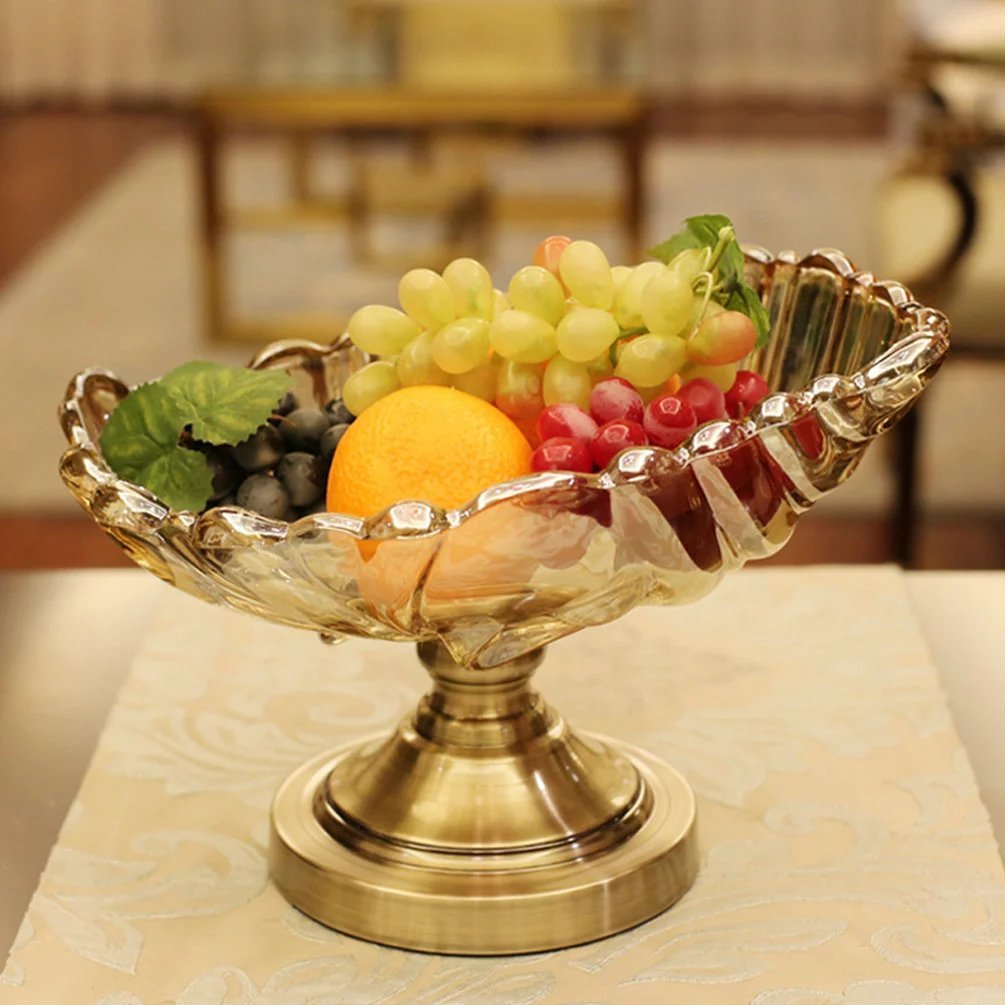 Amazon.co.jp: 果物皿 ガラスコンポート お菓子皿 ガラスプレート 北欧  