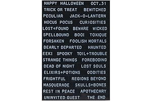 Tim Holtz Idea-ology Sentiments Label Stickers for Halloween Art and Craft, 70...