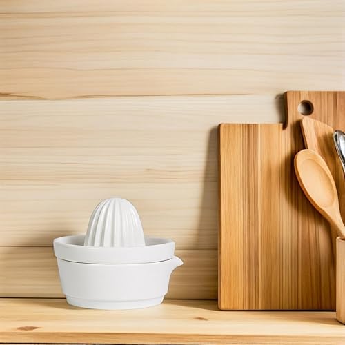 Miniatura 6 de Cabilock Limón portátil de cerámica del exprimidor manual de la fruta del exprimidor manual simple de la estructura fácil de usar conveniente