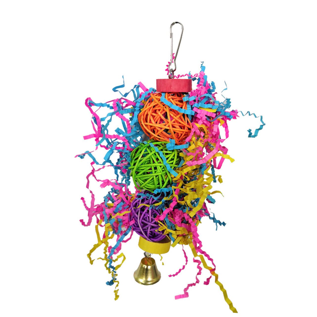 YARNOW 8 Pz giocattolo del pappagallo pets giocattoli Set di giocattoli per pappagalli per pappagalli appesi piccoli per uccelli ciondolo pappagallo morso