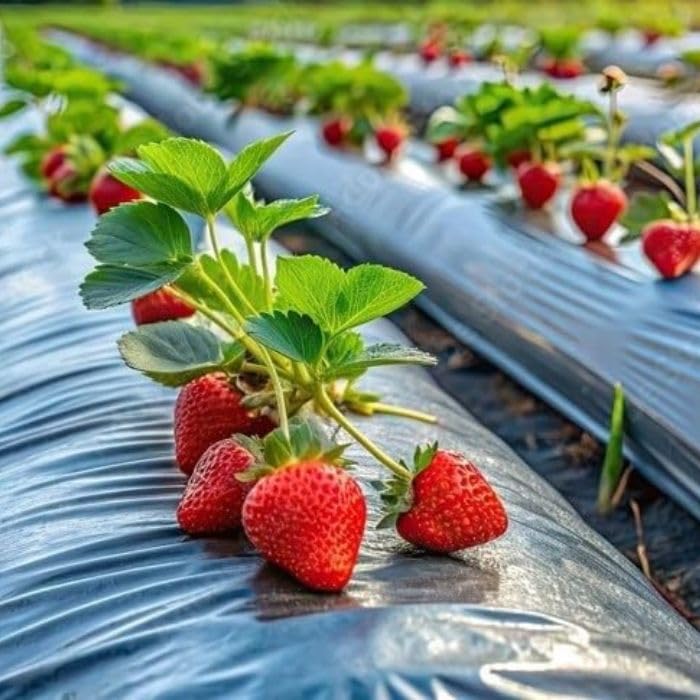 VRUNDAVAN Mulching Sheet 3.25 Feet x 30 Micron | Biodegradable | Weed Control | Garden Landscaping | UV Resistant | Eco-Friendly Agricultural Mulching (B0DDQ525FL) Amazon Price History, Amazon Price Tracker