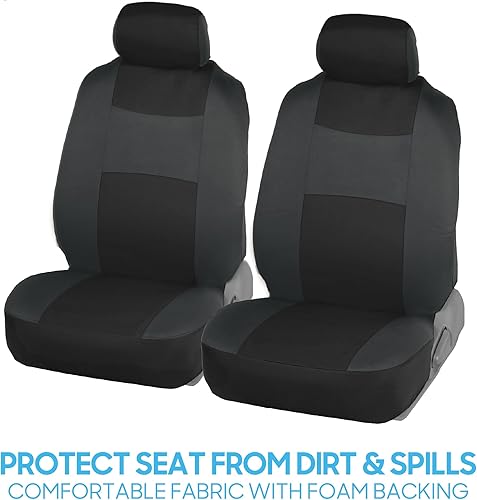 Miniatura 78 de BDK PolyPro - Juego completo de fundas de asiento de automóvil en color menta sobre negro, fundas de asiento delantero y trasero, accesorios