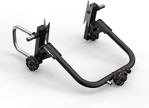 Soporte de motocicleta elevación de motocicleta movible de 360 elevación de ruedas delanteras traseras de motocicleta resistente soporte de