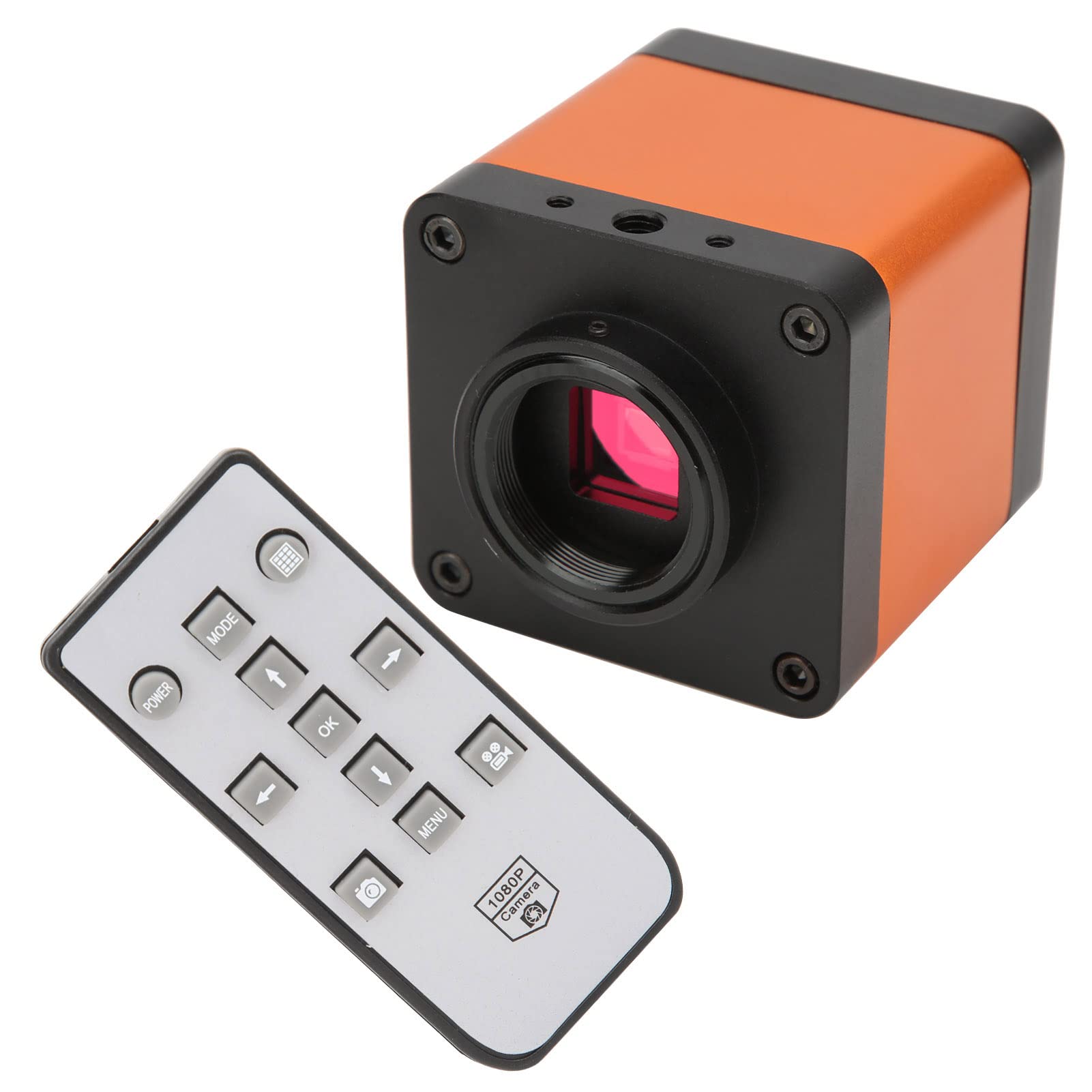 Przemysłowa kamera z mikroskopem - cyfrowa kamera z mikroskopem wideo o rozdzielczości 20 MP, rozdzielczości 1080P, 60 kl./s i 2K, obudowa ze stopu aluminium, zoom cyfrowy do