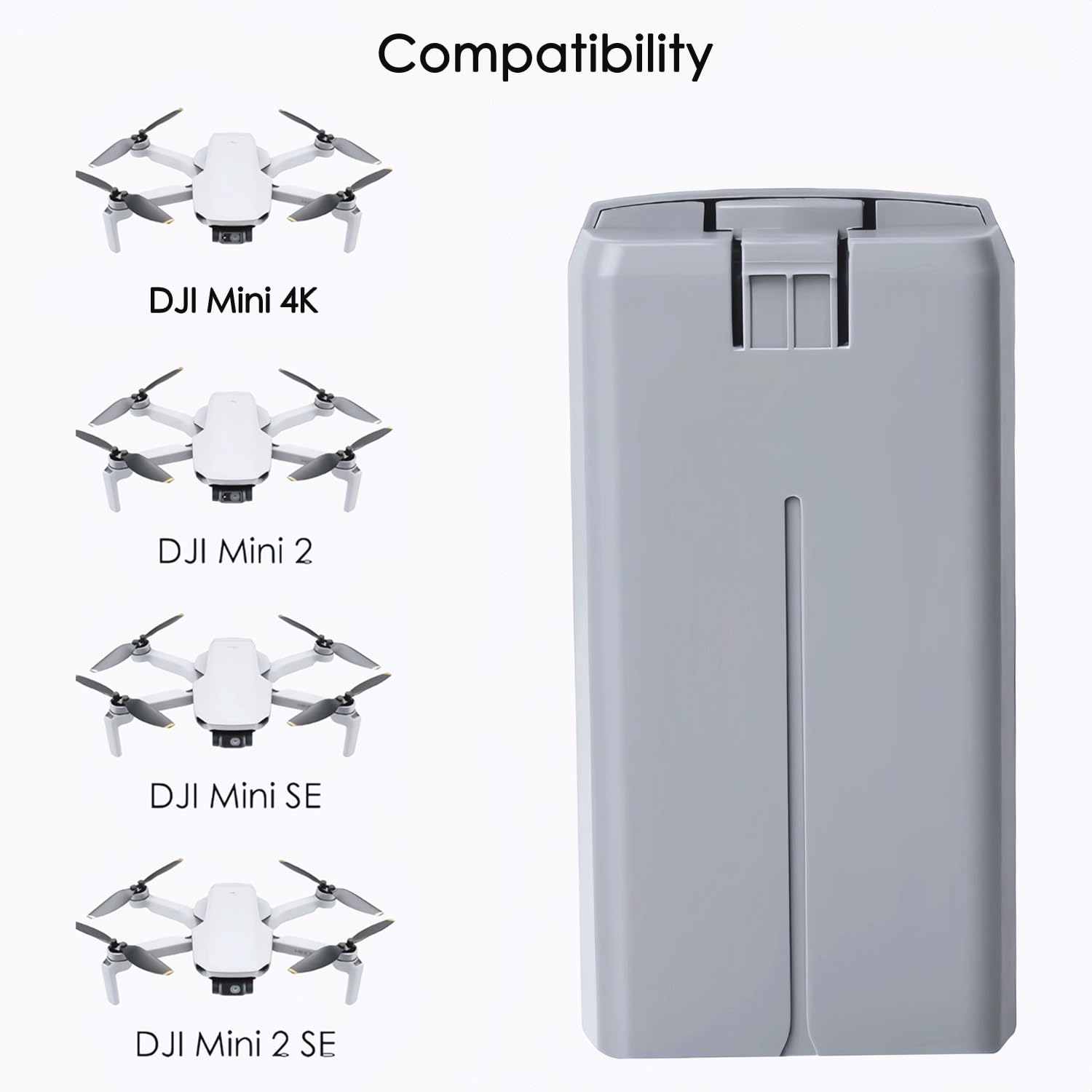 LiveGo 2400 mAh 7,7 V dla DJI Mini4K/Mini 2/SE/2SE Kompatybilny z baterią Mini 2/SE/2SE seria inteligentna bateria lotnicza