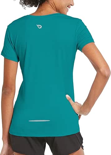 baleaf Women's Short Sleeve Running Workout Shirts Athletic Tops Lightweight