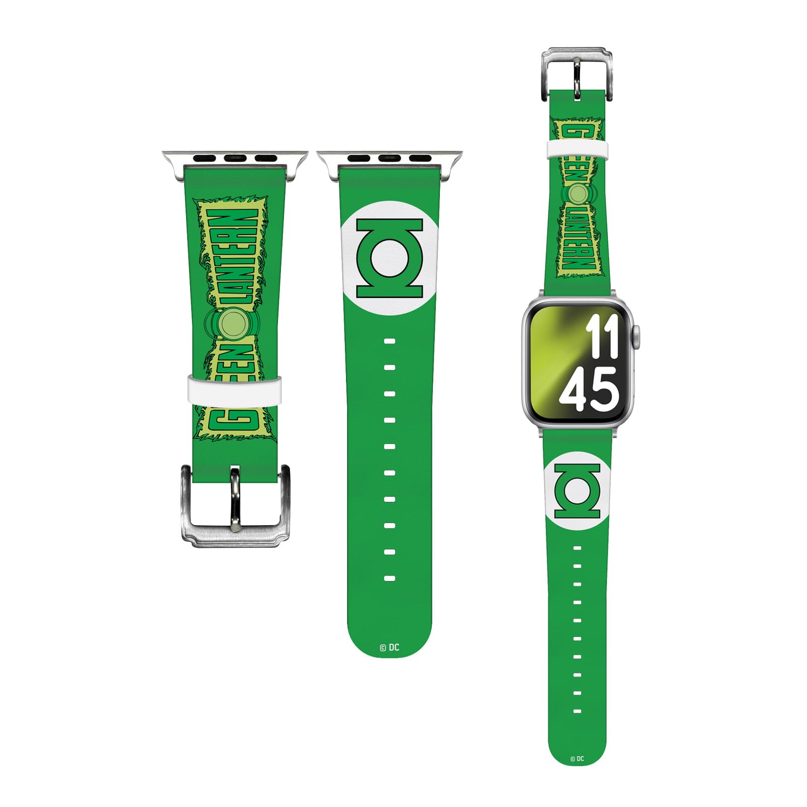 Bracelet cuir Green Lantern pour Apple Watch, accessoire DC Comics authentique - 7