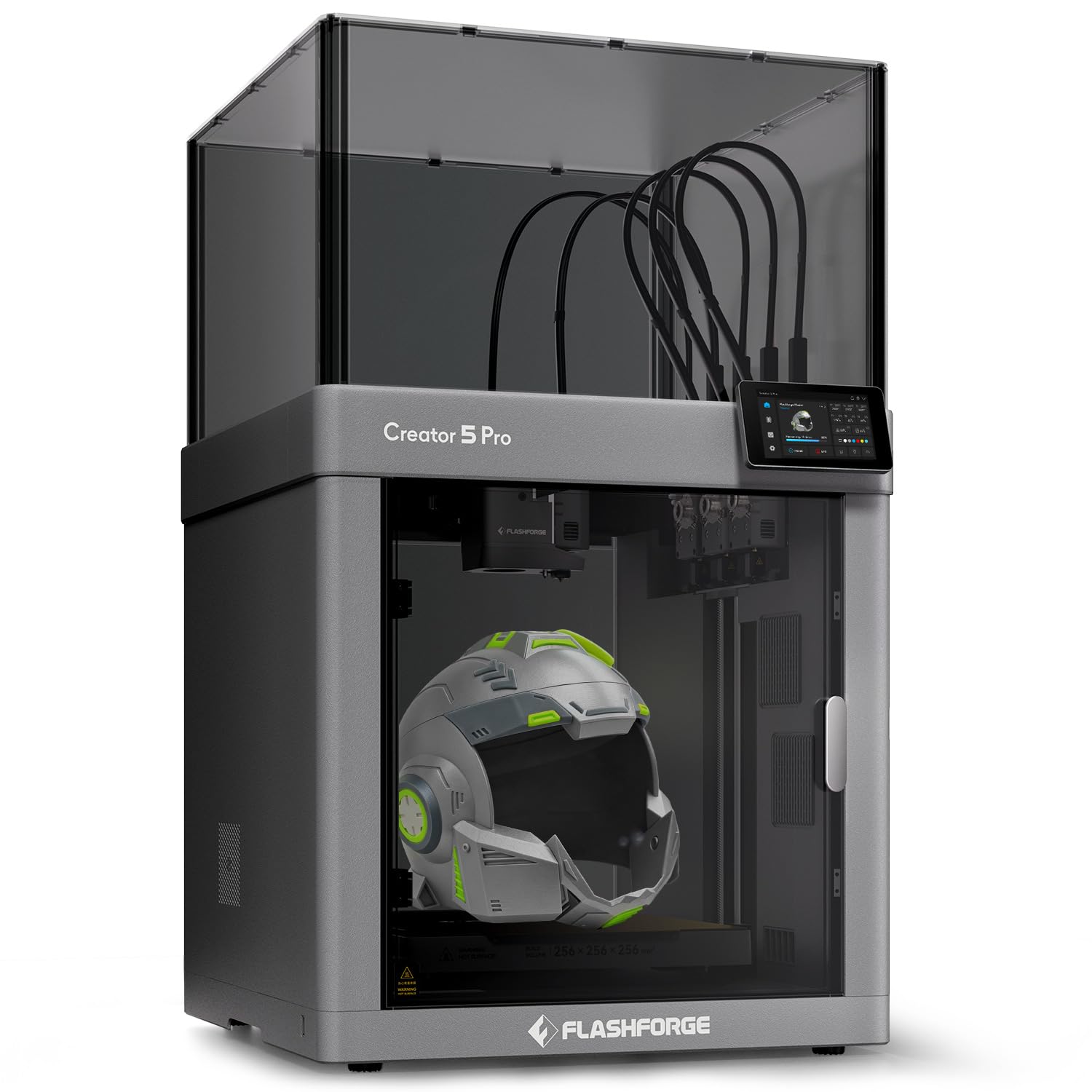 FLASHFORGE Creator 5 Pro 3D Printer, 600mm/s High Speed, 4-Independent-Extruder Enclosed 3D Printer Multi-Color No-Waste Printing, Auto-Leveling & Offset Calibration, PEI Steel Plate, 256x256x256mm