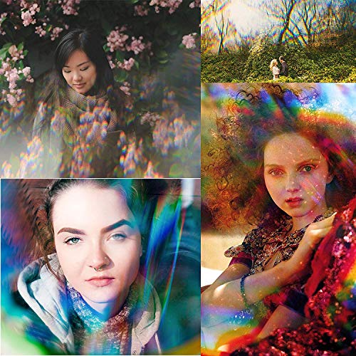 3 Set Kristall Optisches Glas Dreieckigen Prisma zum Unterrichten von Lichtspektrum Physik, Prisma Fotografie