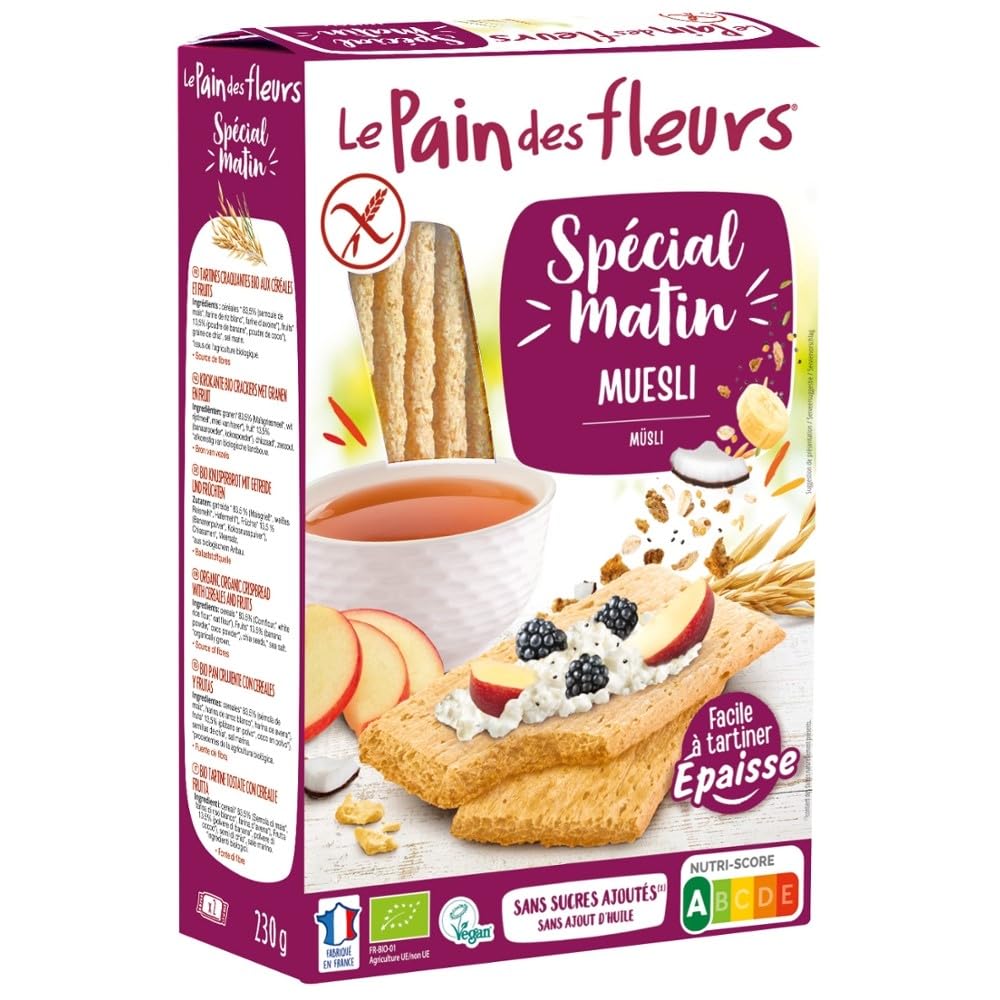 Blumenbrot Dickeres Knusperbrot, Müsli, 230g (6)