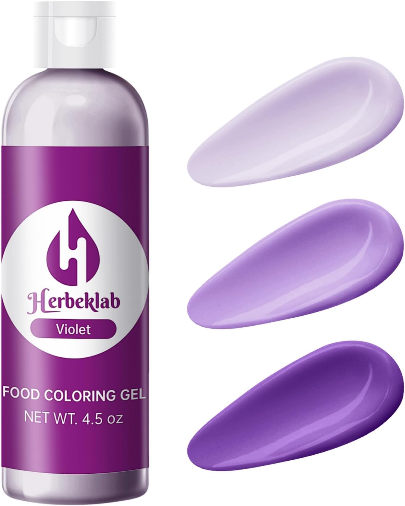 Violet Gel Food Coloring – 4.5 oz Professional Grade Concentrated Food Dye, Gel Based Coloring for Icing, Baking, Cake Decorating & Cookies