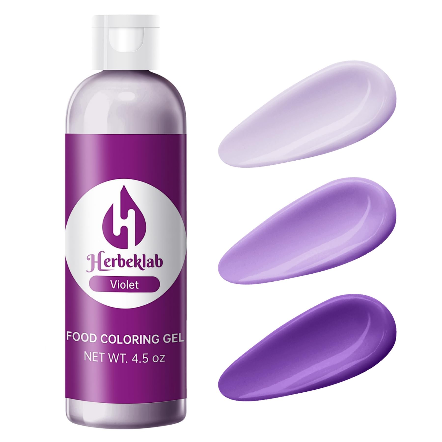 Violet Gel Food Coloring – 4.5 oz Professional Grade Concentrated Food Dye, Gel Based Coloring for Icing, Baking, Cake Decorating & Cookies