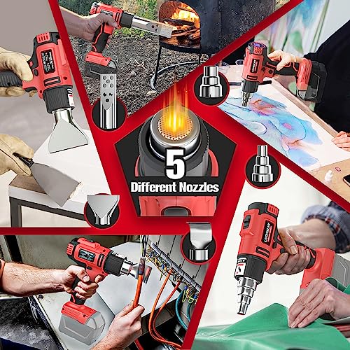 Livowalny SKU070130004 Cordless Heat Gun For Milwaukee M18 Battery thumb #5