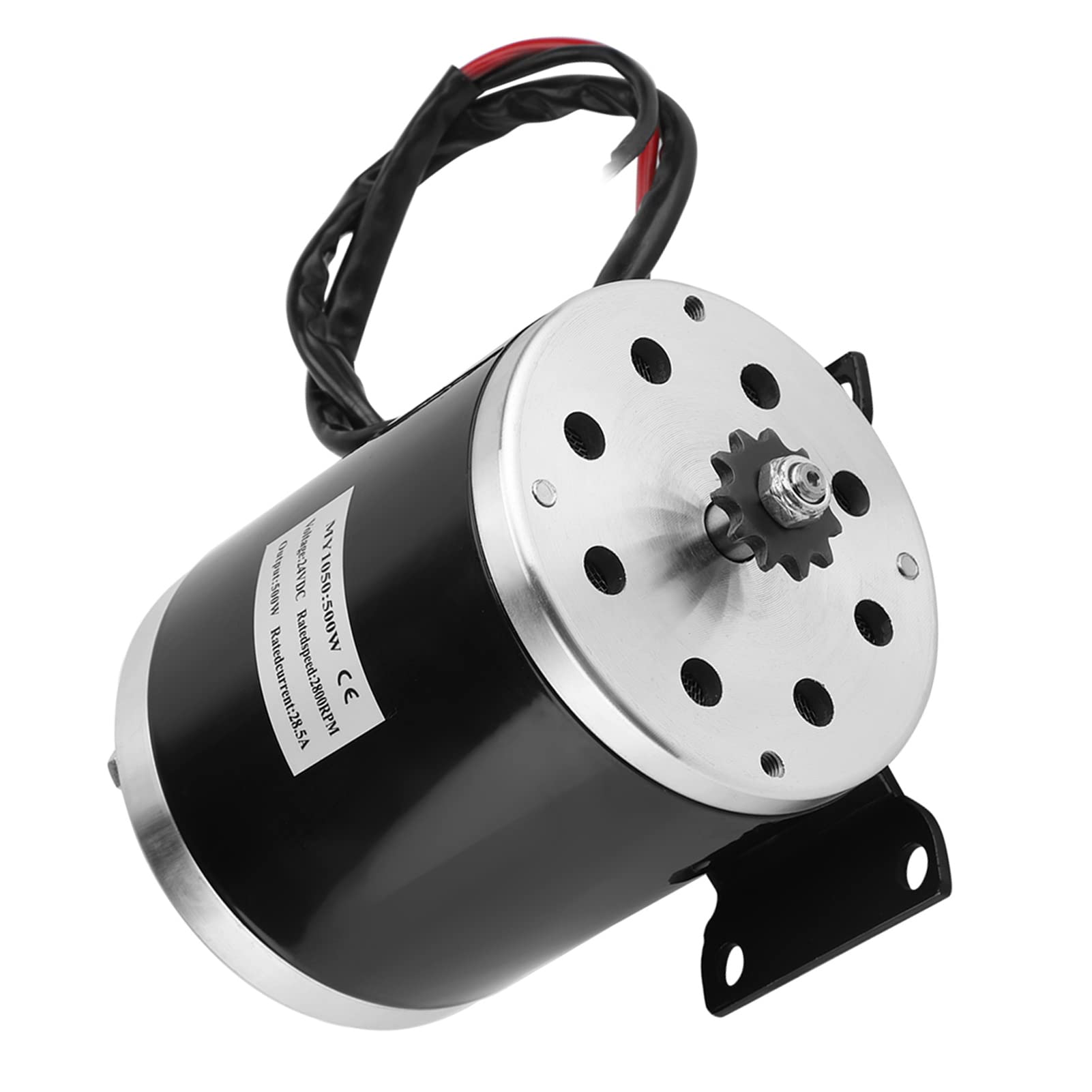 Motore Elettrico DC 24V 500W per Scooter Elettrico, Motore a Spazzole ad Alte Prestazioni, 2500 Giri/min, per Quad e Go-Kart