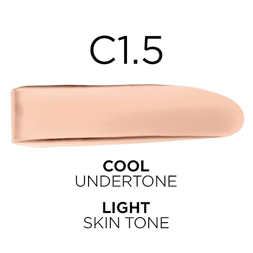 Miniatura 2 de L'Oreal Paris True Match - Base de maquillaje líquida supermezclable, cobertura media, C1.5, ligero, 1 onza líquida