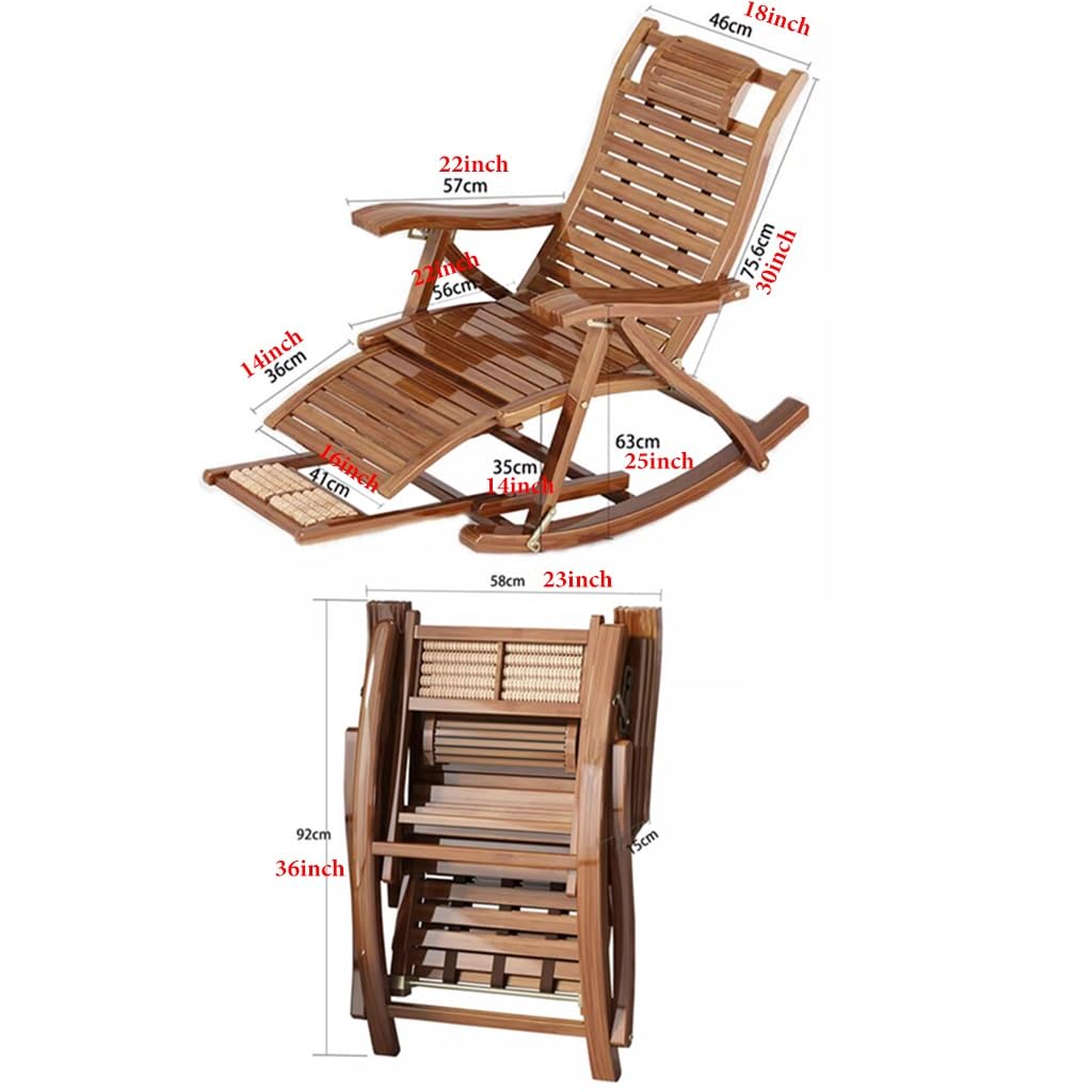 Amazon.com: Rocking Chair with Foot Rest, Ergonomic Garden