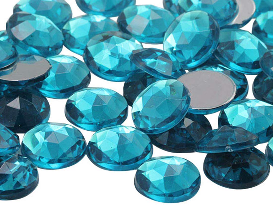 11mm Flat Back Round Acrylic Rhinestones Plastic Gems for Jewelry Making Costume Jewels Cosplay Embelishments