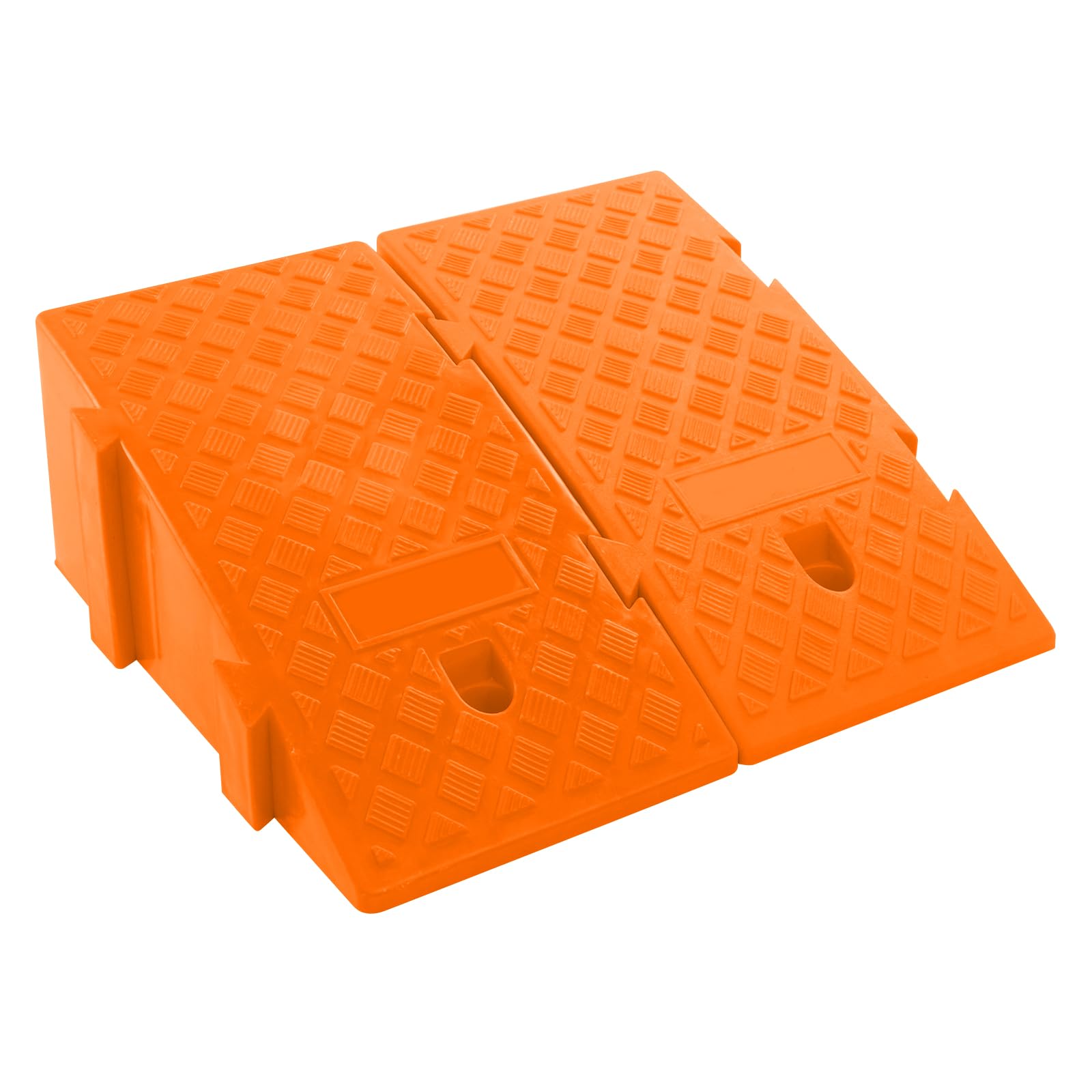Rampa para bordillos para escalones altos de 19 cm, 2 unidades, portátil, de plástico antideslizante, rampa para ascender, movilidad, ligera rampa para acera, estación de carga, pasarela, coche