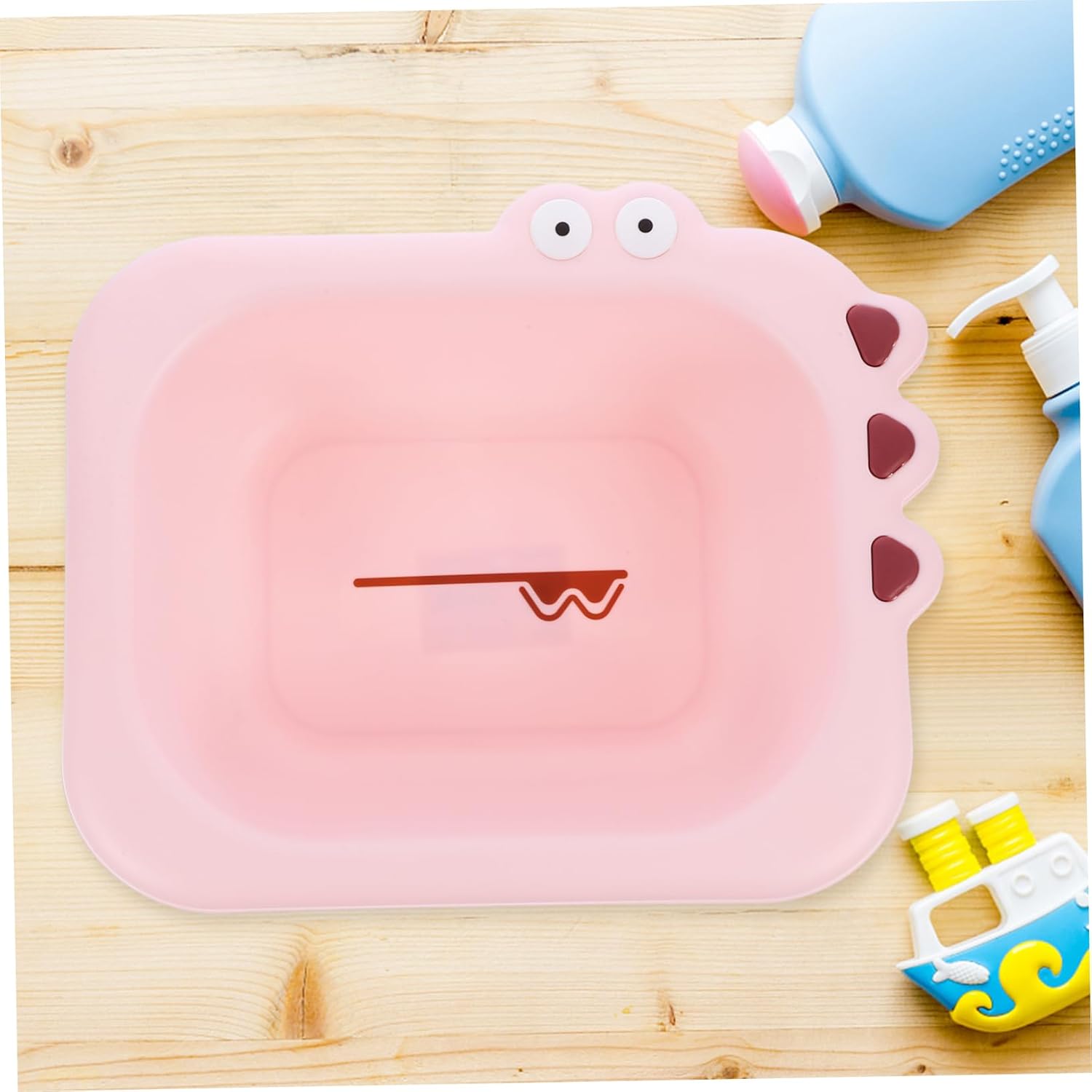 YARNOW Portable Washbasin PP Basin for Newborns and Boy Girl Lightweight Wash Basin with Smooth Rounded Edges for Face Hands Feet and Diaper Cleaning at Home