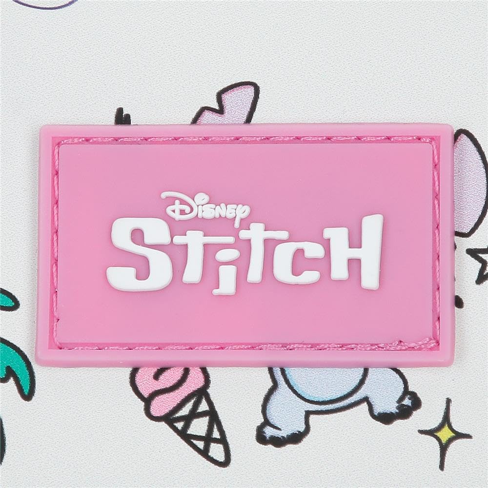 Disney Stitch Little Destruction Mochila infantil, mochila escolar, fabricada en Poliéster, bolsillos laterales, tirantes anchos ajustables de Joumma Bags