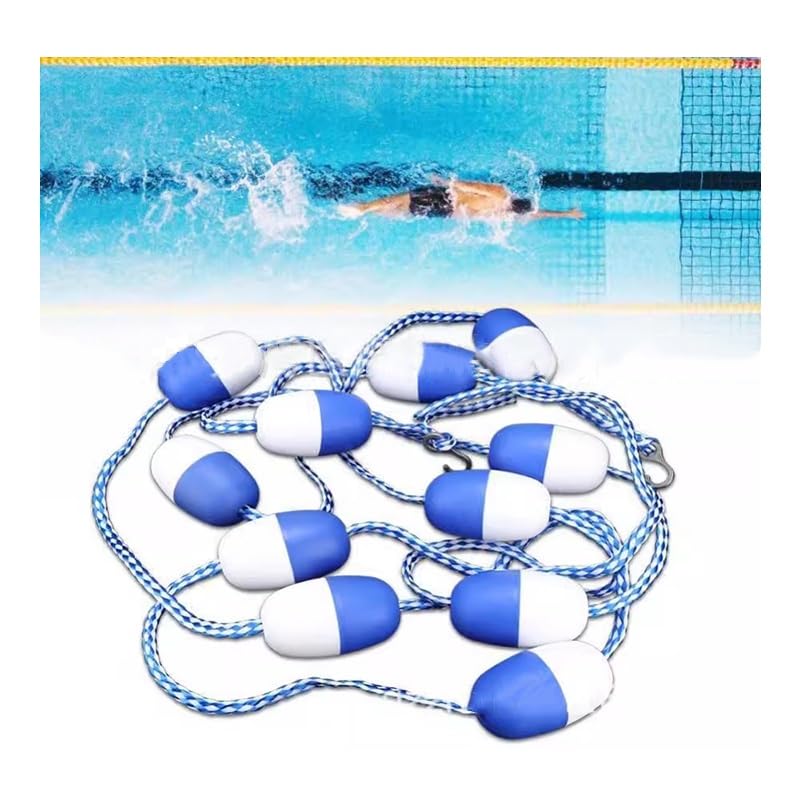 Generico Divisori per corsie Piscina, Linea Galleggiante, divisorio di Sicurezza per Piscina, Corda, Boa, scaletta per Piscina, Corda di Sicurezza con galleggianti, Divi