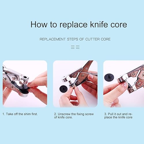 Miniatura 8 de TOPINCN Puncher de un solo agujero perforador de papel de oficina clásico perforador de mano en forma de círculo perforador de agujero de alta