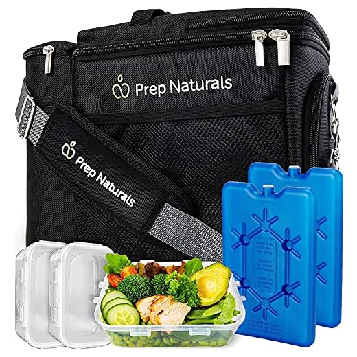 Meal Prep Bag Meal Prep Lunch Box - Meal Prep Insulated Lunch Bag for Men - Meal Prep Cooler Bag with Containers - Insulated Mens Lunch Box for Men Lunch Bags for Women Men's Lunch Bag For Work Adult