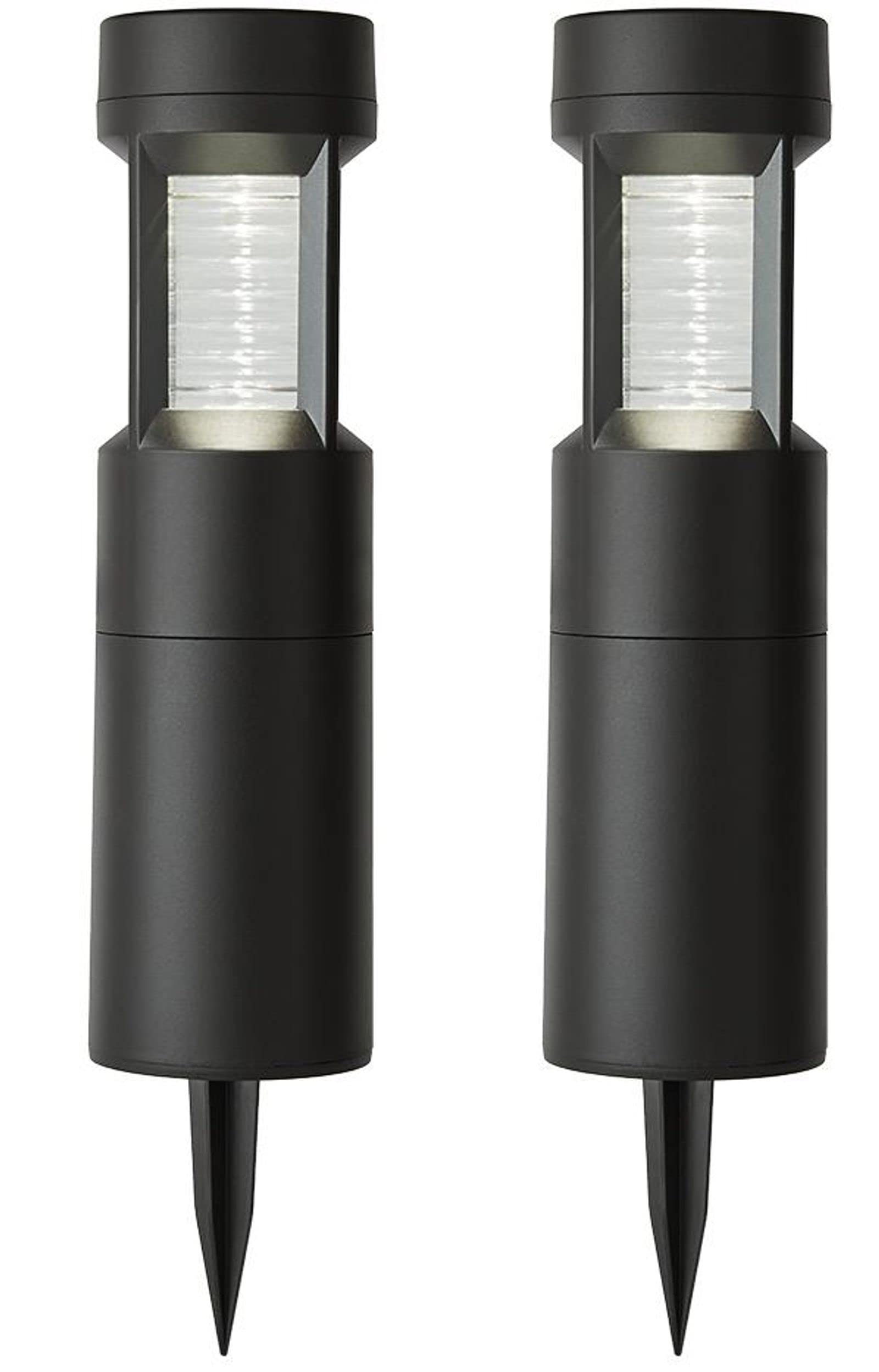 Hampton Bay Lighting Solar 10 Lumens Matte Black Outdoor Integrated LED