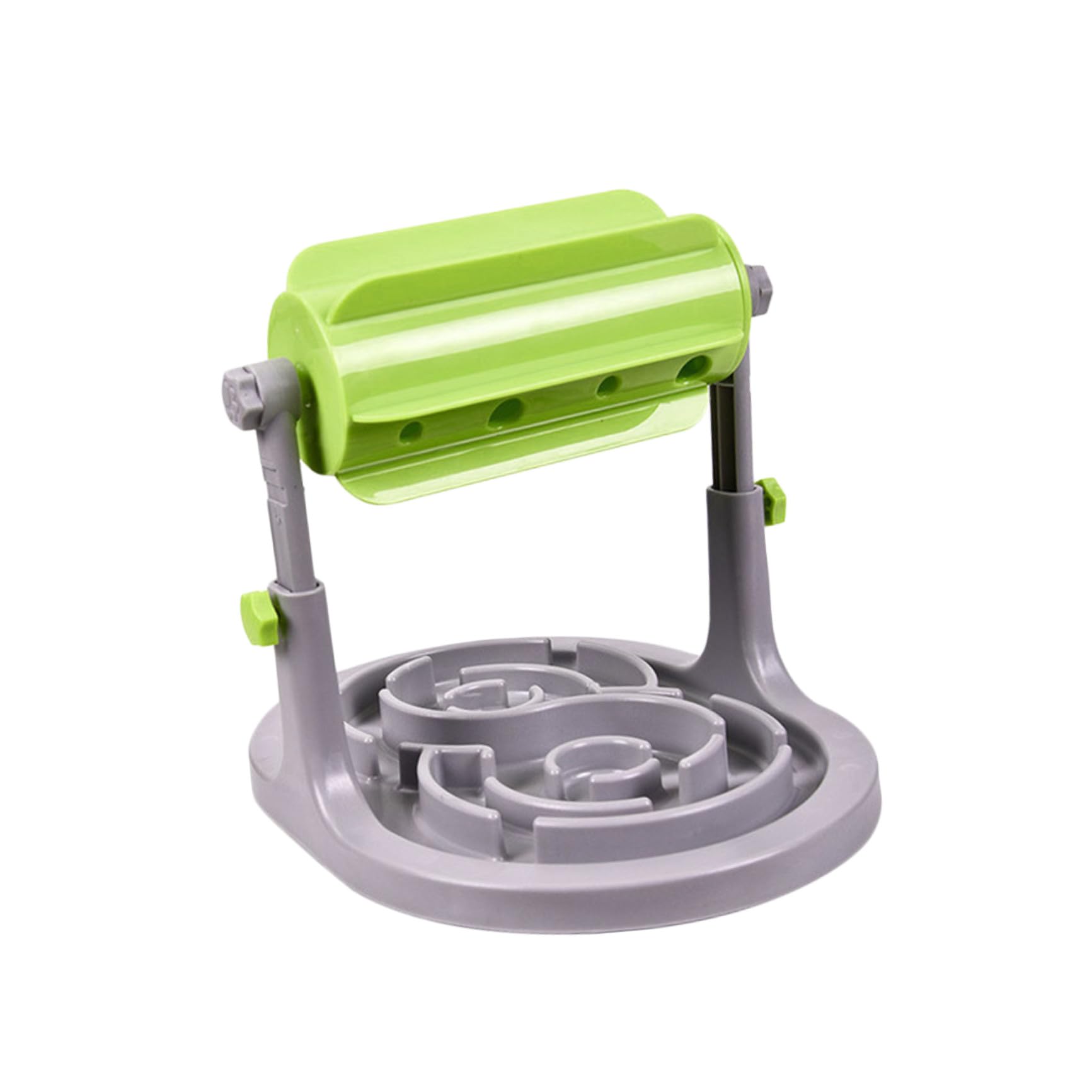 Veemoon Dispensador Alimentación Lento Tipo Verde para Mascotas Juguete Interactivo de Plástico Duradero para Control de Ingesta y Entrenamiento Evita Indigestión y Protege
