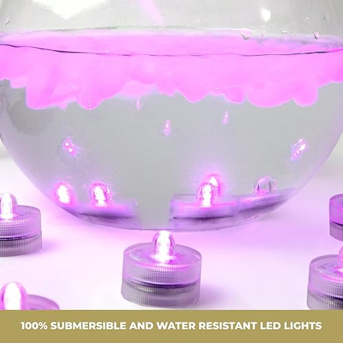 Miniatura 6 de LumaBase 68512 Luces LED sumergibles a pilas, color rosa