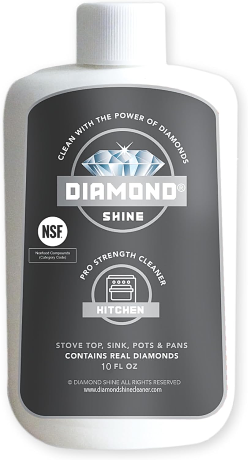 Limpia Cocinas Diamond Shine para Vidrio y Acero Inoxidable 10 oz