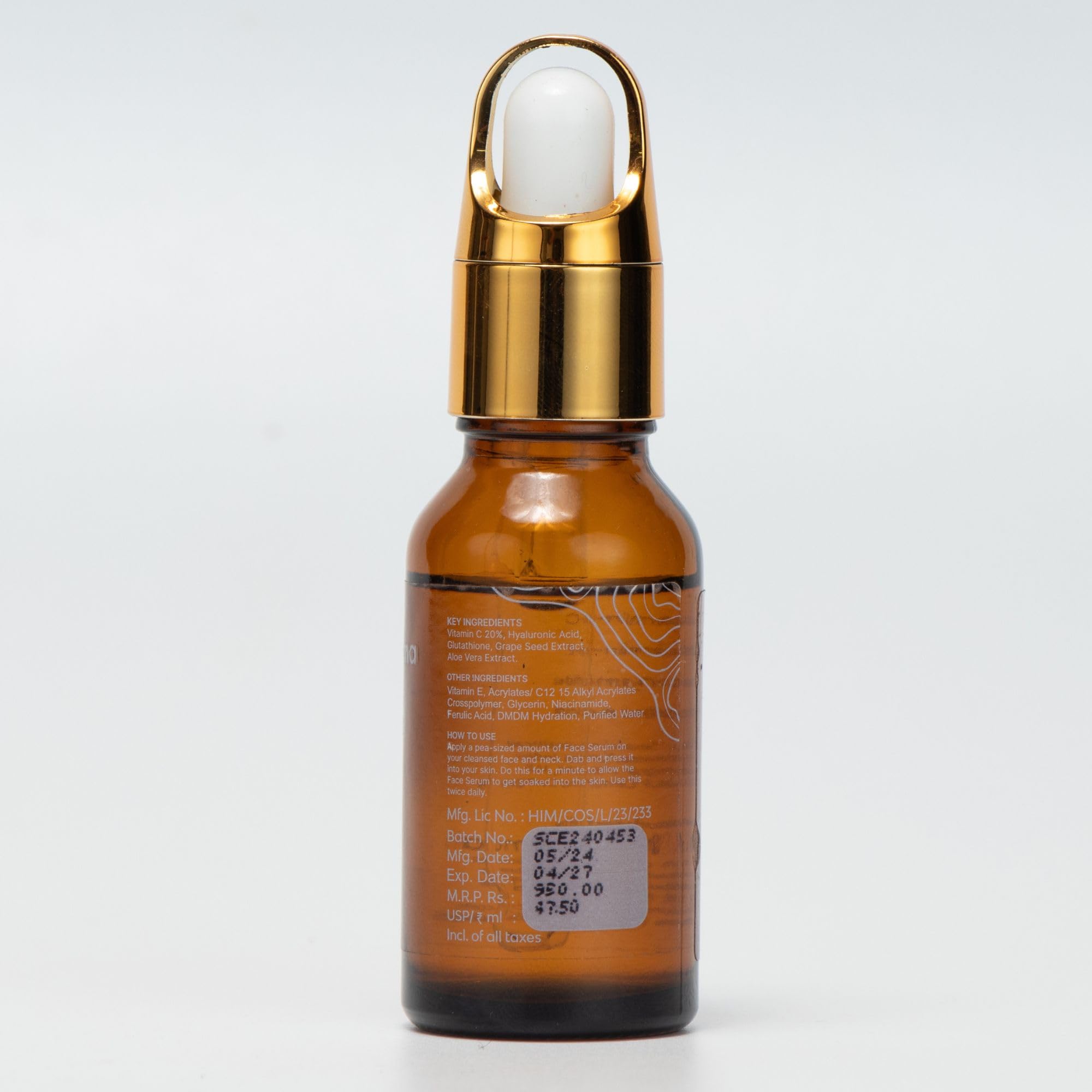 SkinMumma 20% Vitamin C Face Serum 20ml – Antioxidant Serum with