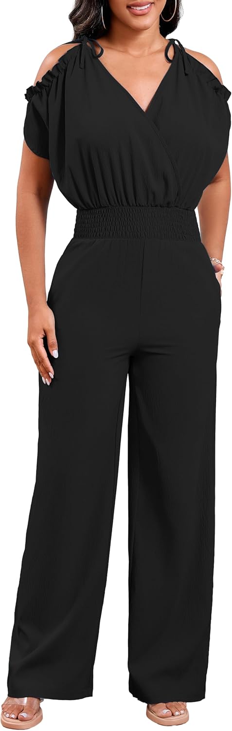 Sexy Jumpsuits for Women Elegant Off The Shoulder Business Long Straight Pants Party Jumpsuit