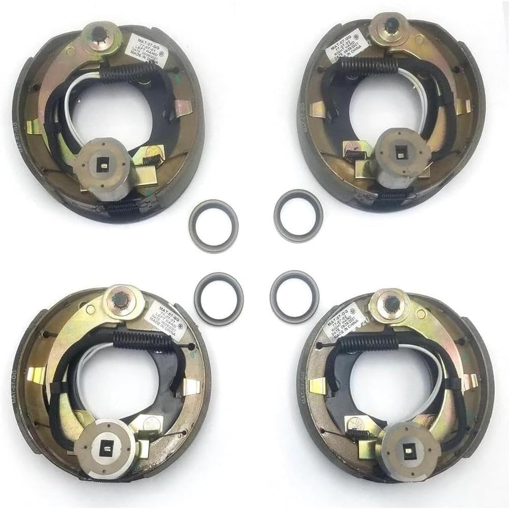7EB-2P-SEAL-150 7" x 1-1/4" Left Right Electric Backing Plates & Seals 4 Bolt for Dexter 2K Axle lace 23-47 & 23-48 Electric Backing Plates