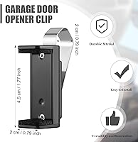 Vista 3 de Ferraycle 1 Pieza Clip Universal para Abridor de Puerta de Garaje Clip para Visera Remota de Garaje de Carro Compatible con Liftmaster, Sears
