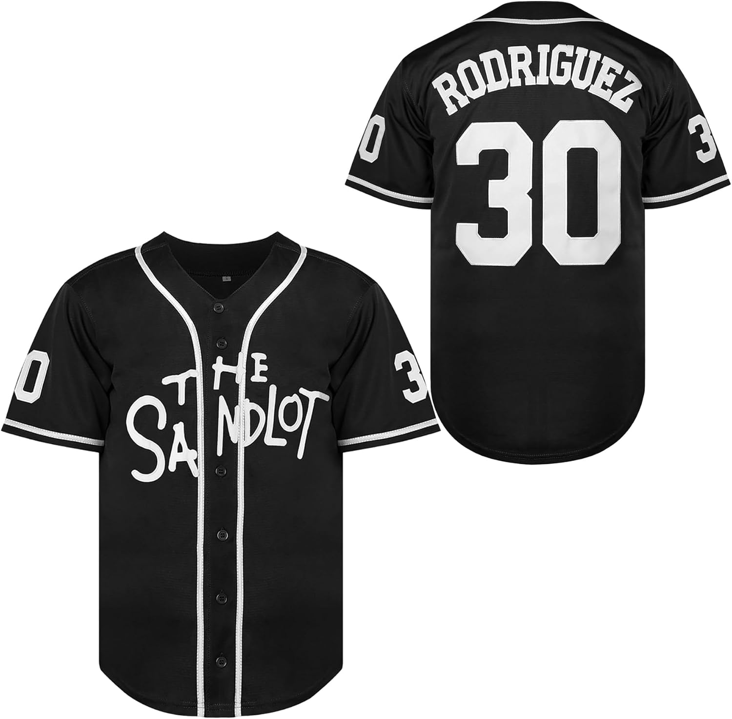 Benny The Jet Rodriguez The Sandlot Baseball Jersey, Michael Squints Palledorous Alan Yeah-Yeah McClennan Men's Jersey S-3XL