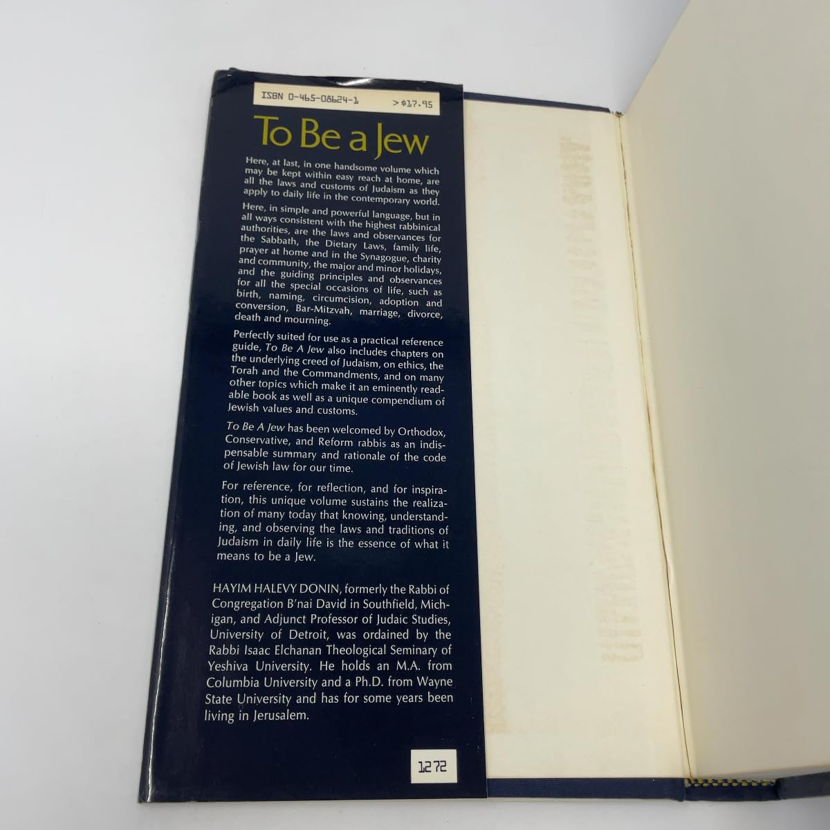 To be a Jew: Guide to Jewish Observance in Contemporary Life