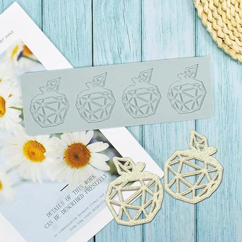 Miniatura 2 de TUKE Moldes de fondant de encaje hueco 3D en forma de hojas de frutas, tapete de encaje para decoración de tartas, moldes de silicona para moldes de