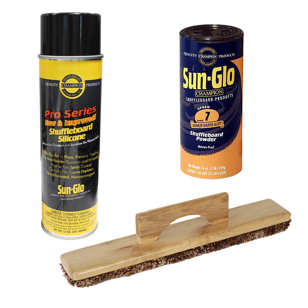 Sun-Glo 1 Can #7 Shuffle Alley Wax, Sweep, Silicone Spray
