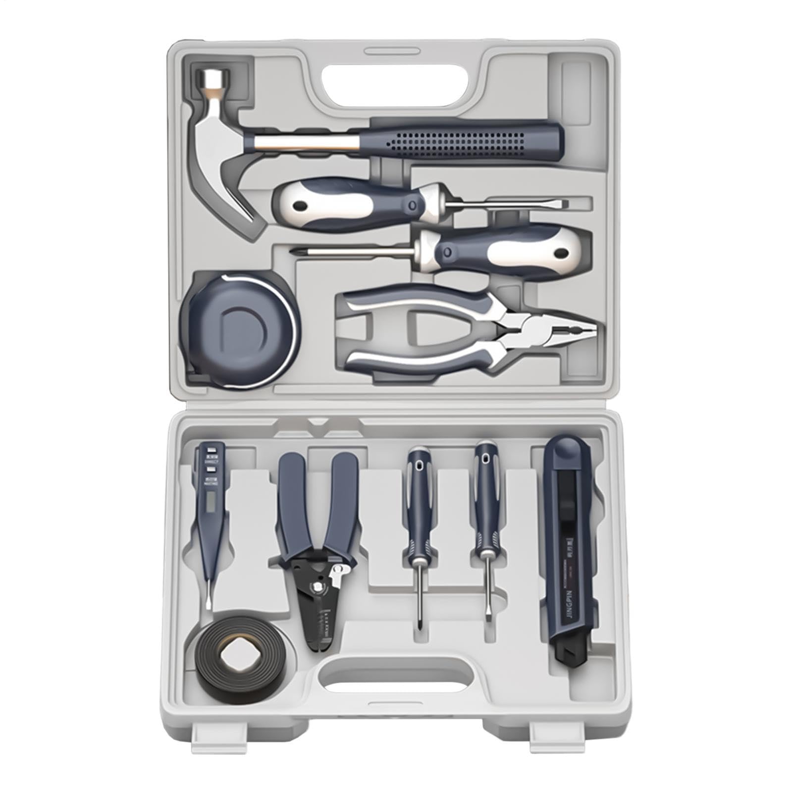 Kit Attrezzi Dormitorio 11 Pezzi Di Piccola Ferramenta Portatile | Set utensili compatto Per Riparazioni Urgenti Casa Appartamento Ufficio Auto Miglioramento